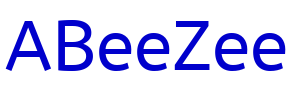 ABeeZee font